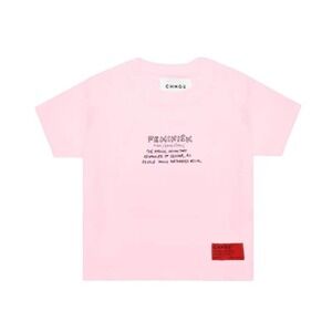 CHNGE Kids Feminism Tee in Pink, Size 6-12M​​​​​​
